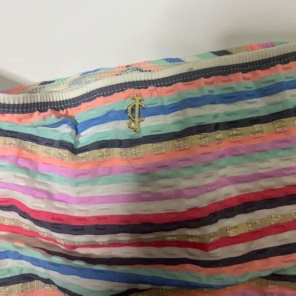 NWT JUICY COUTURE BEACHSIDE TUNNEL PANTS 8 MOULDED BRA SWIMSUIT SET SZ S - Picture 3 of 6